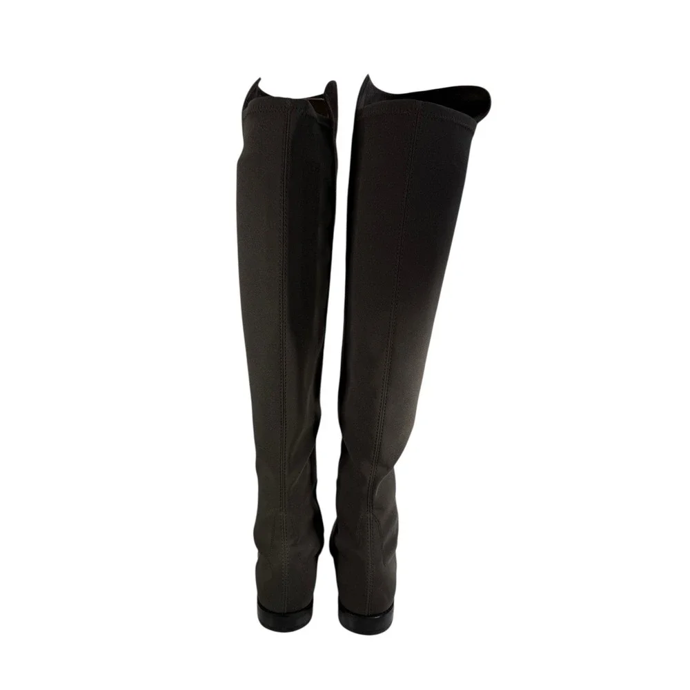 STUART WEITZMAN City Stitch Over the Knee‎ Boot SUEDE GREY FITS 6US Narrow